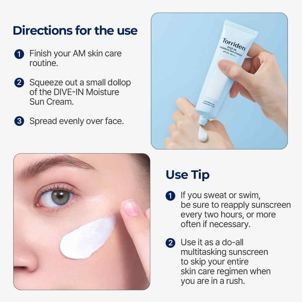Torriden Dive-In Low Molecular Hyaluronic Acid Sun Cream