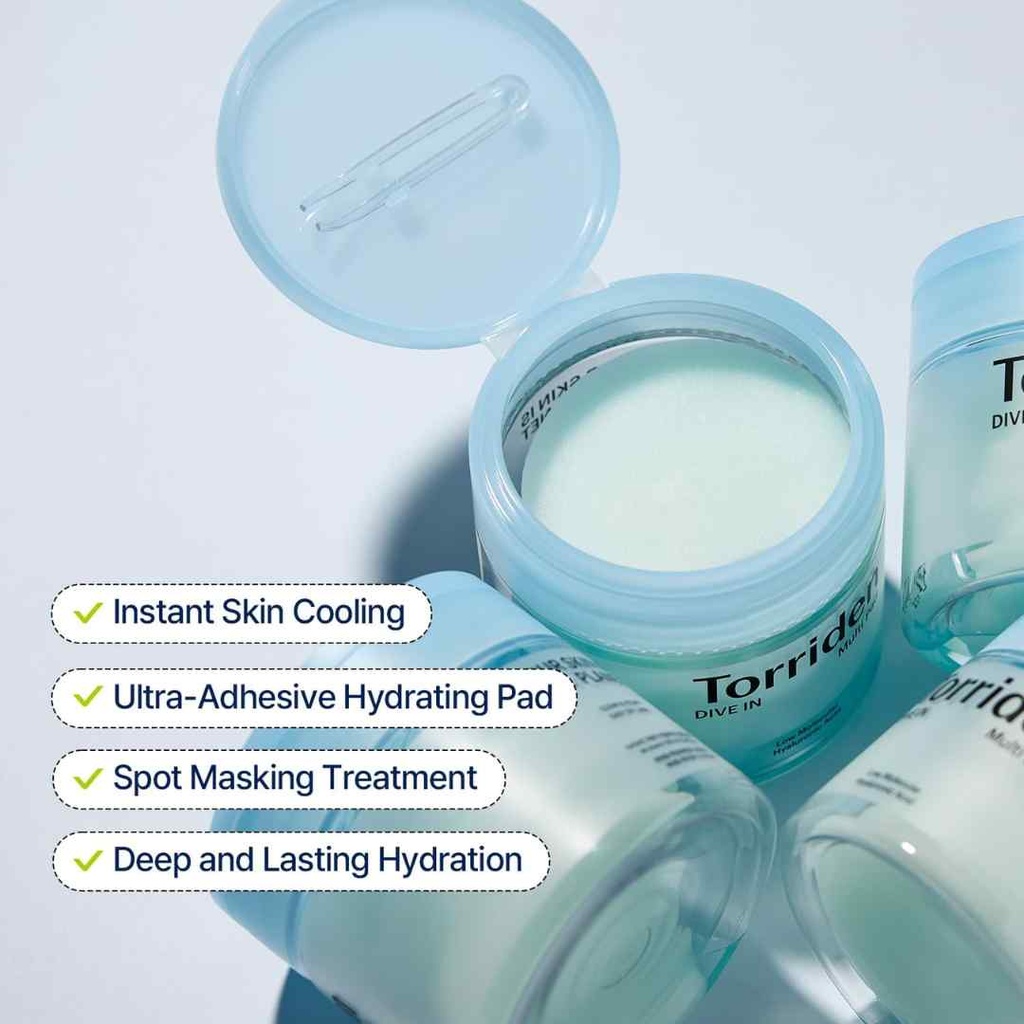 Torriden Dive-In Low Molecular Hyaluronic Acid Toner Pads 80ct