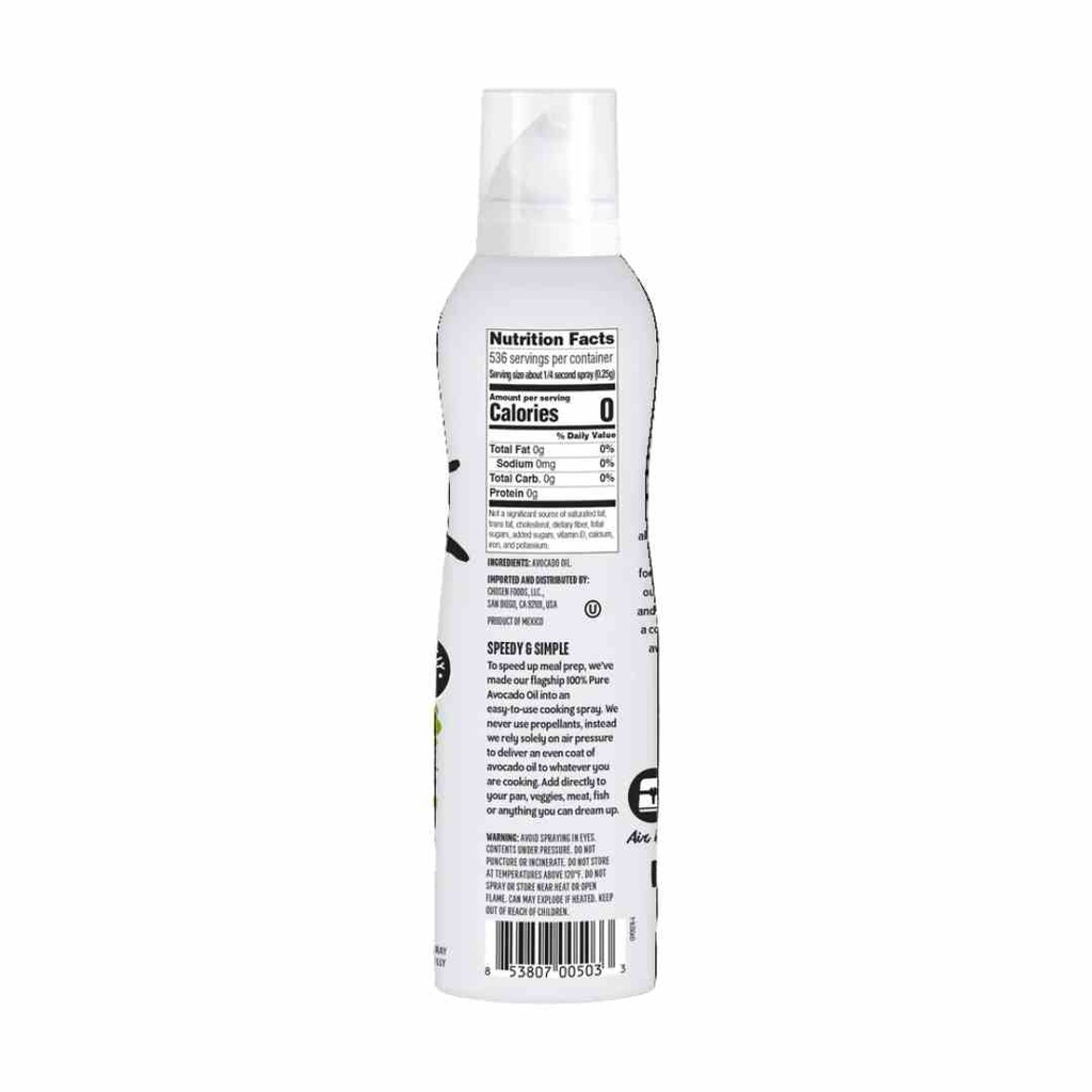Chosen Foods Avocado Oil 100% Spray 4.7oz