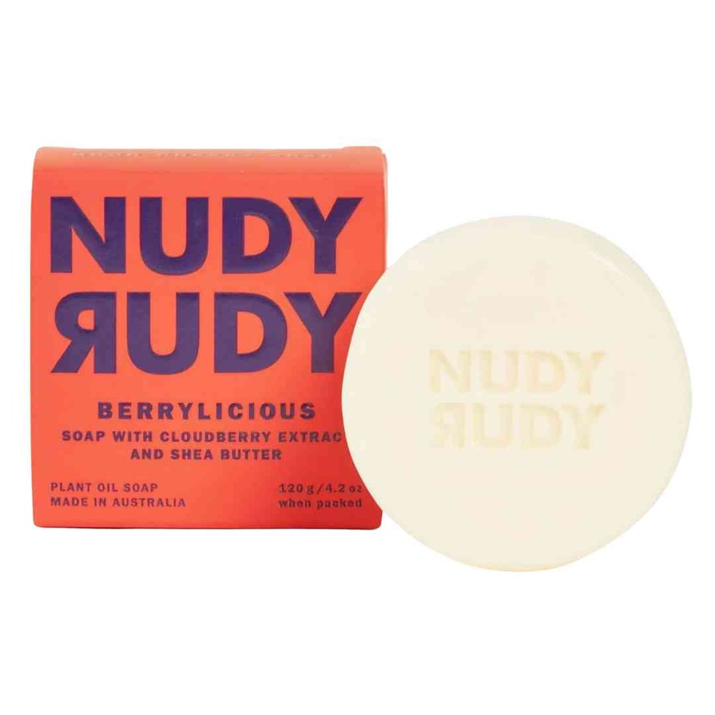 Nudy Rudy Bar Soap With Cloudberry Extract and Shea Butter 4.2oz