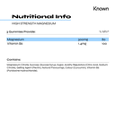 Known Magnesium Vegan Gummies 60ct