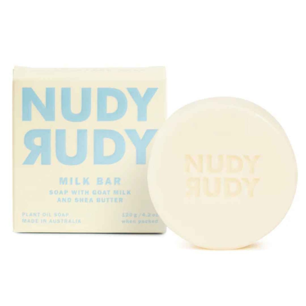 Nudy Rudy Milk Bar Soap With Goat Milk and Shea Butter 4.2oz
