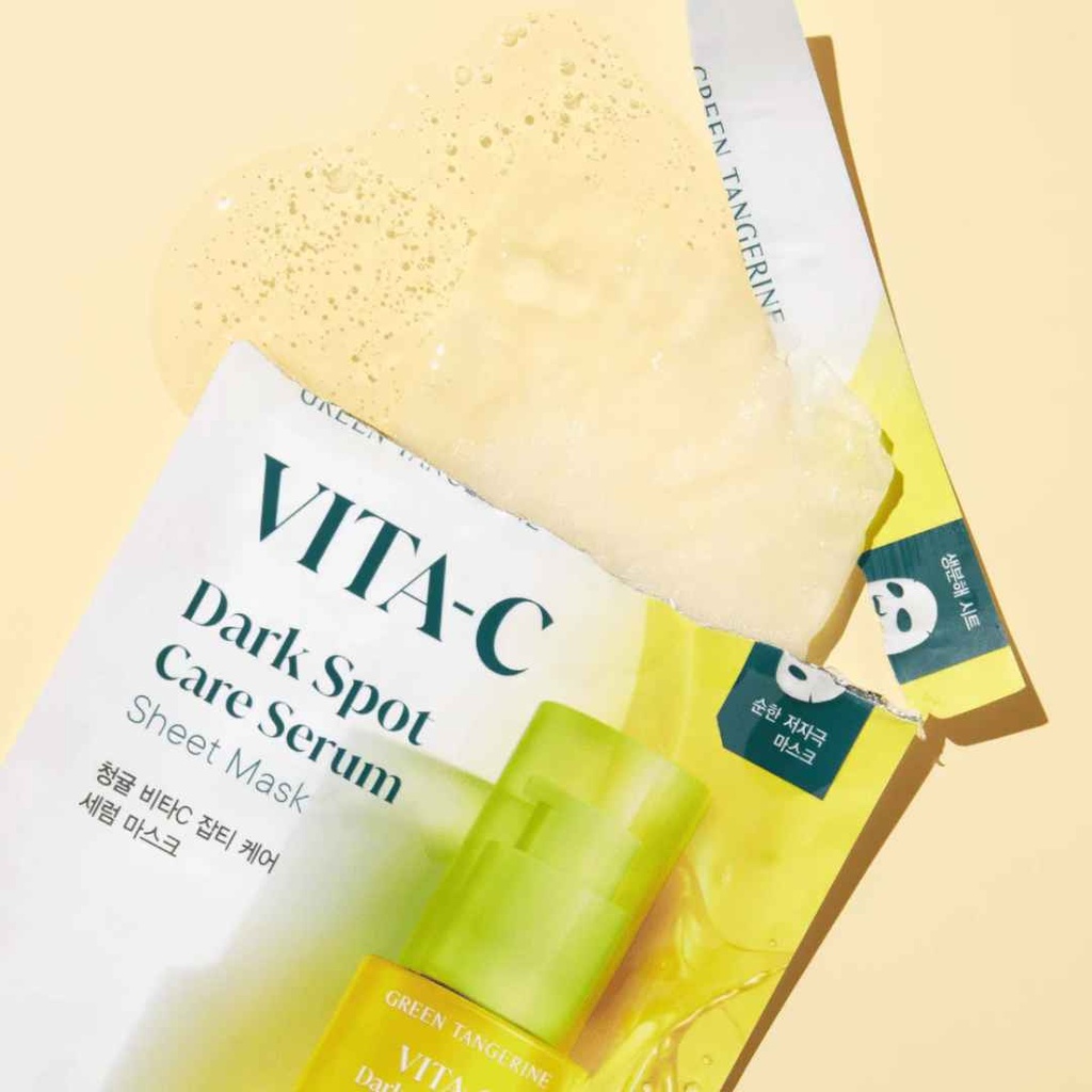 Goodal Green Tangerine Vita C Dark Spot Care Serum Sheet Mask