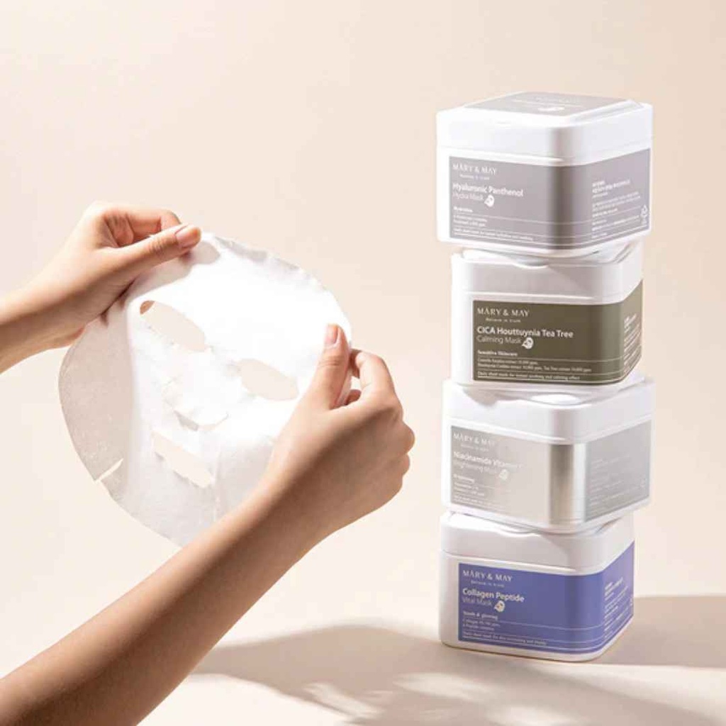Mary & May Niacinamide Vitamin C Brightening Sheet Masks 30ct