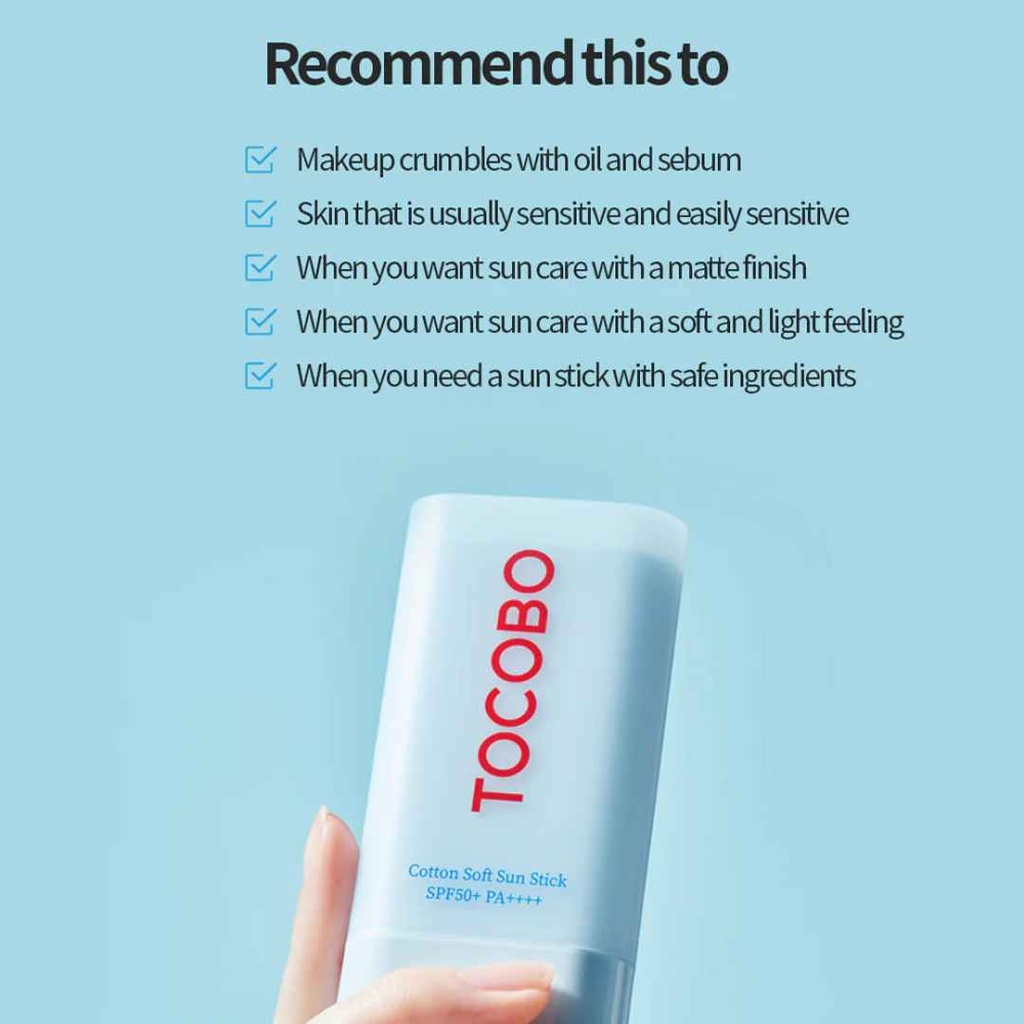 Tocobo Cotton Soft Sun Stick SPF50+ 19g