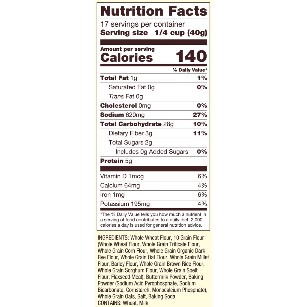 Bob's Red Mill 10 Grain Pancake & Waffle Mix 24oz
