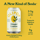 Olipop Ginger Lemon Sparkling Tonic 12oz