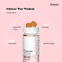 Known Clear Skin Vitamin Gummies 60ct