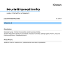 Known High Strength Vitamin C Gummies 30ct