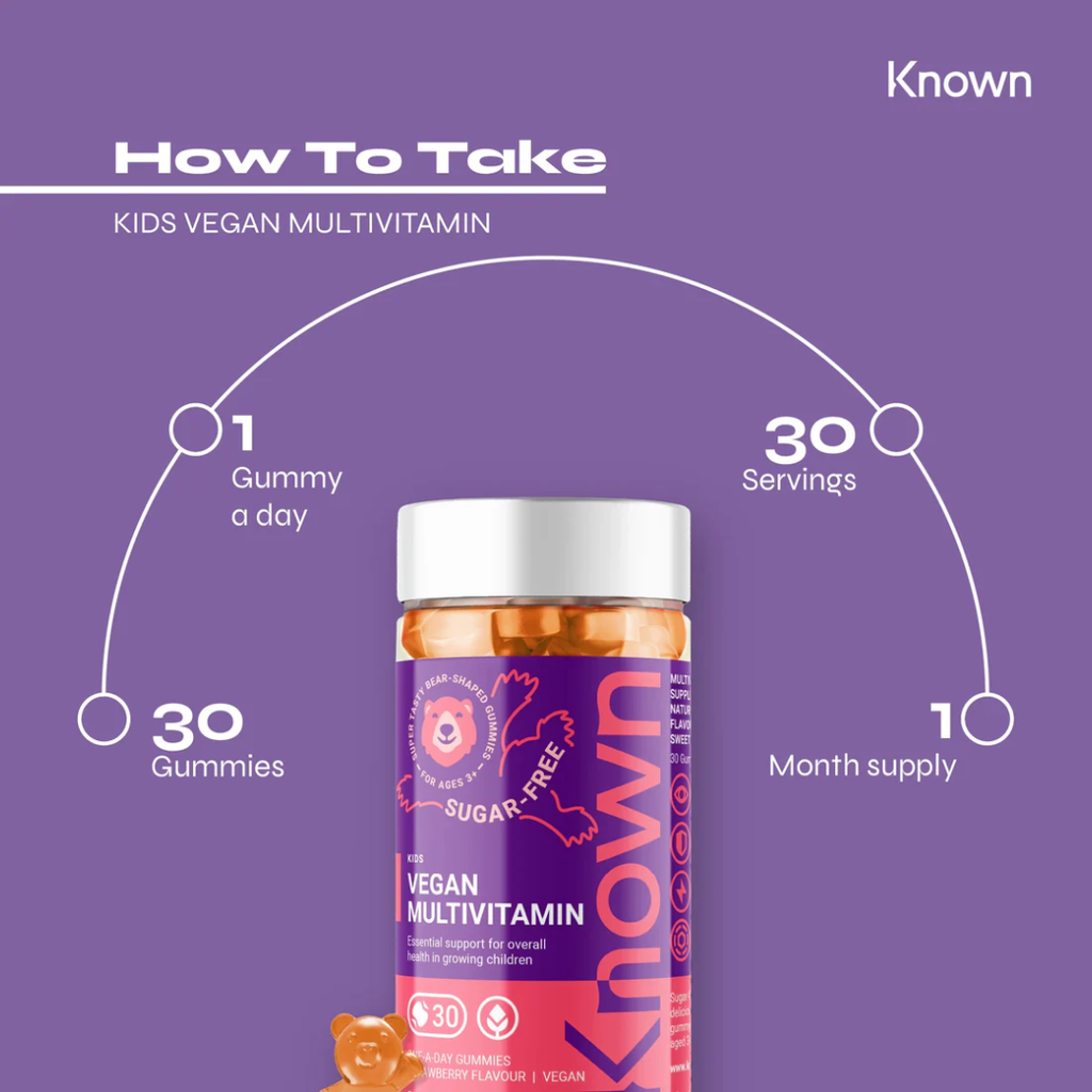Known Kids Vegan Sugar-Free Multivitamin Gummies 30ct