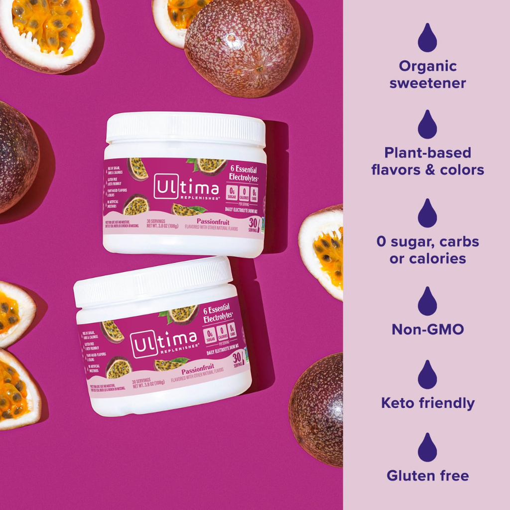 Ultima Replenisher Electrolyte Mix Passionfruit 3.8oz