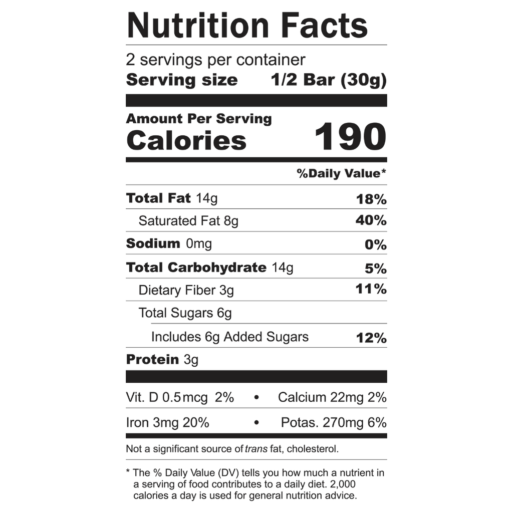 Hu Organic Dark Chocolate Crunchy Mint Bar 2.1oz