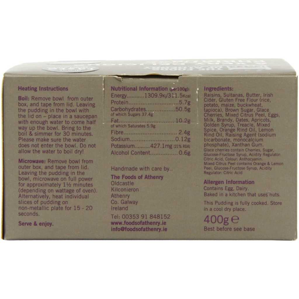 Foods Of Athenry Gluten Free Christmas Pudding 400g