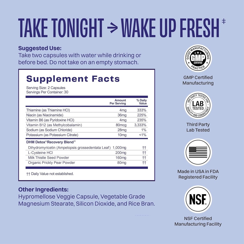 No Days Wasted DHM Detox Recovery Blend 2CT
