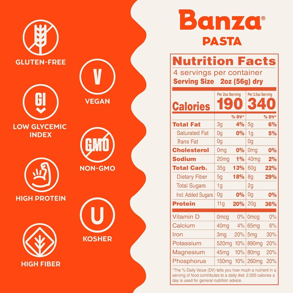 Banza Chickpea Pasta Shells 8oz