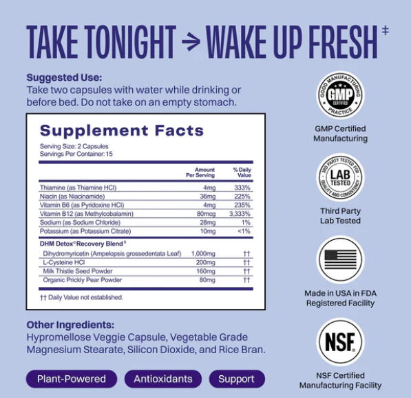 No Days Wasted DHM Detox Recovery Blend 10CT