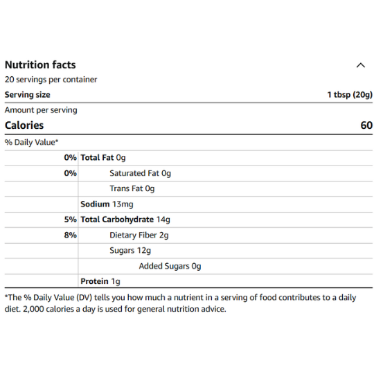 Let's Date Organic Date Syrup 14.1oz