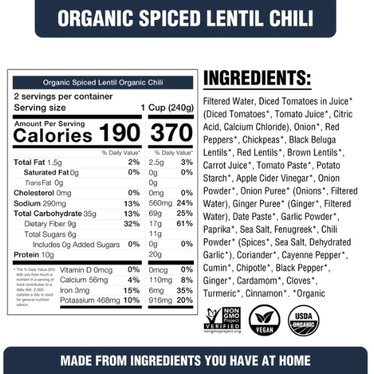 Plantstrong Plant Chili Spice Lentil 16.9oz