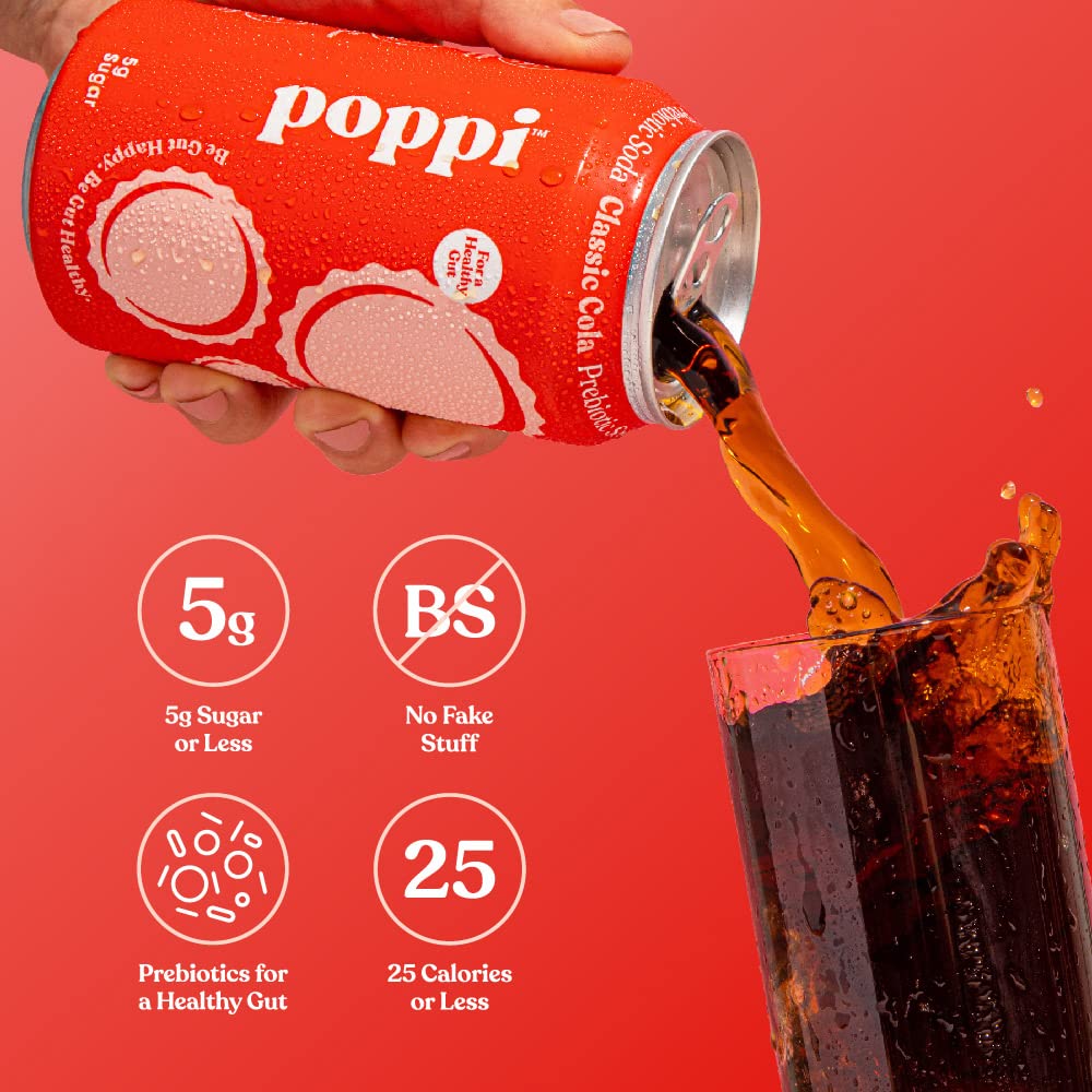 Poppi Prebiotic Drink Classic Cola 12oz