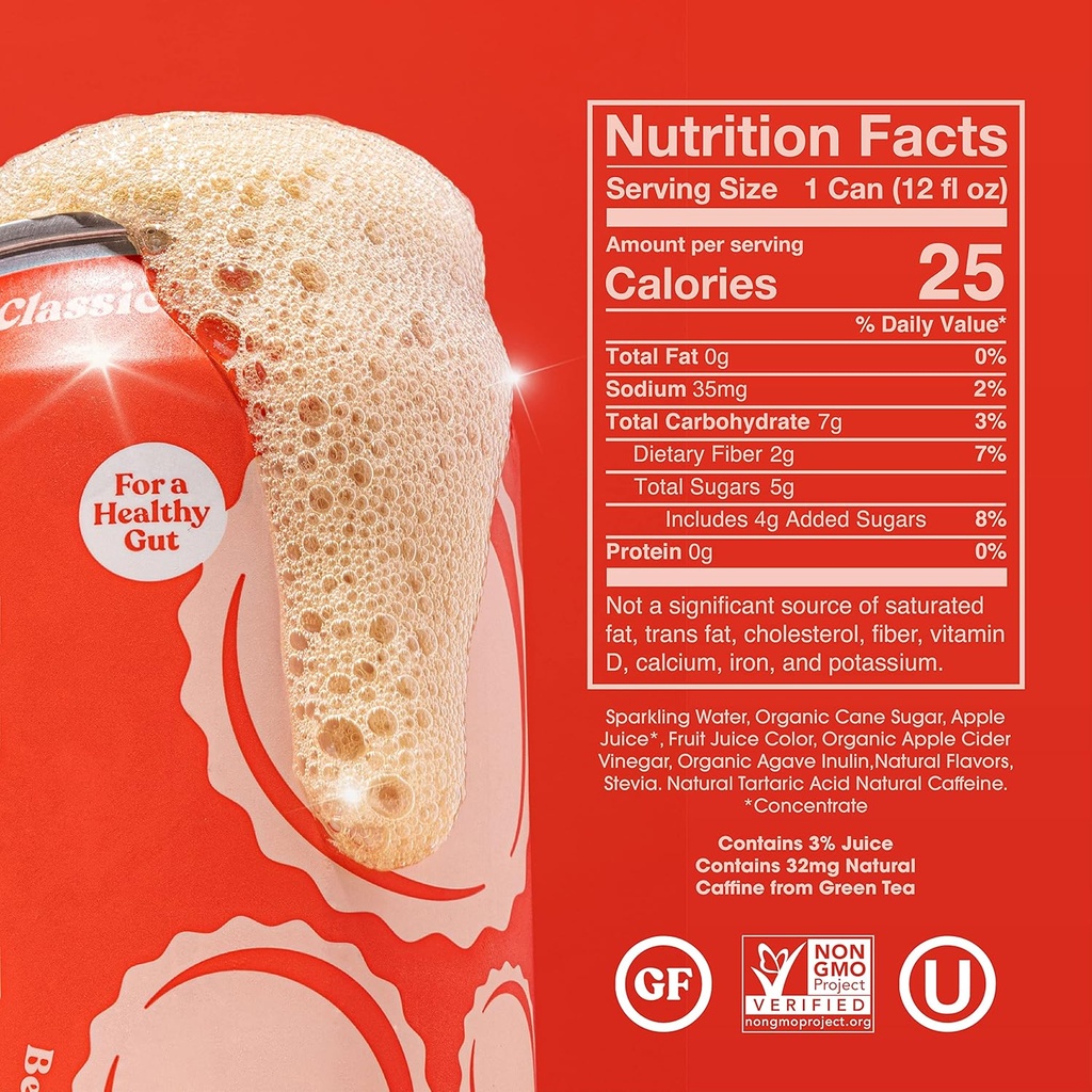 Poppi Prebiotic Drink Classic Cola 12oz