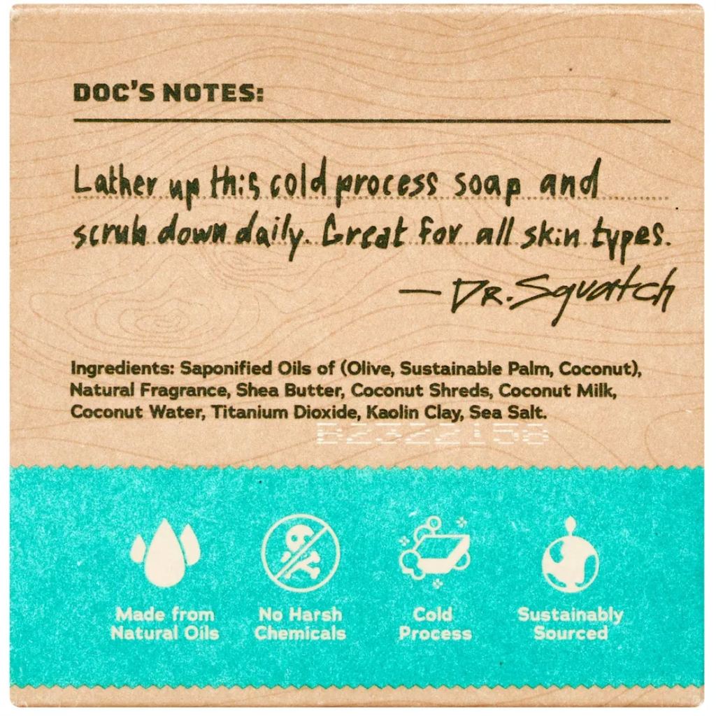 Dr Squatch Bar Soap Coconut Castaway