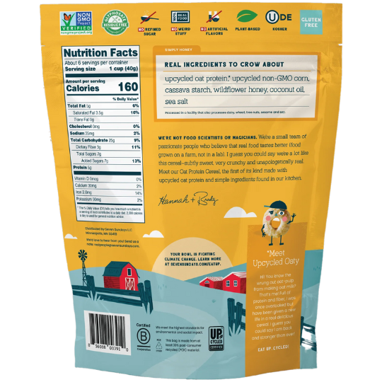 Seven Sundays Protein Cereal Oat Honey 8oz