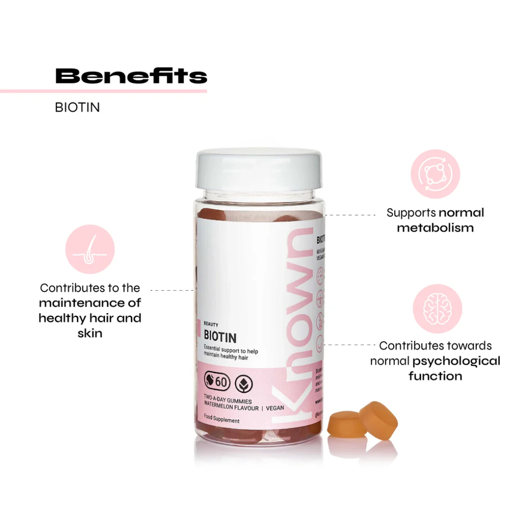 Known Vegan Biotin Gummies 60ct