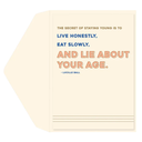 Greeting Card Lie About Your Age 