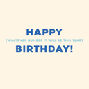 Greeting Card Lie About Your Age 