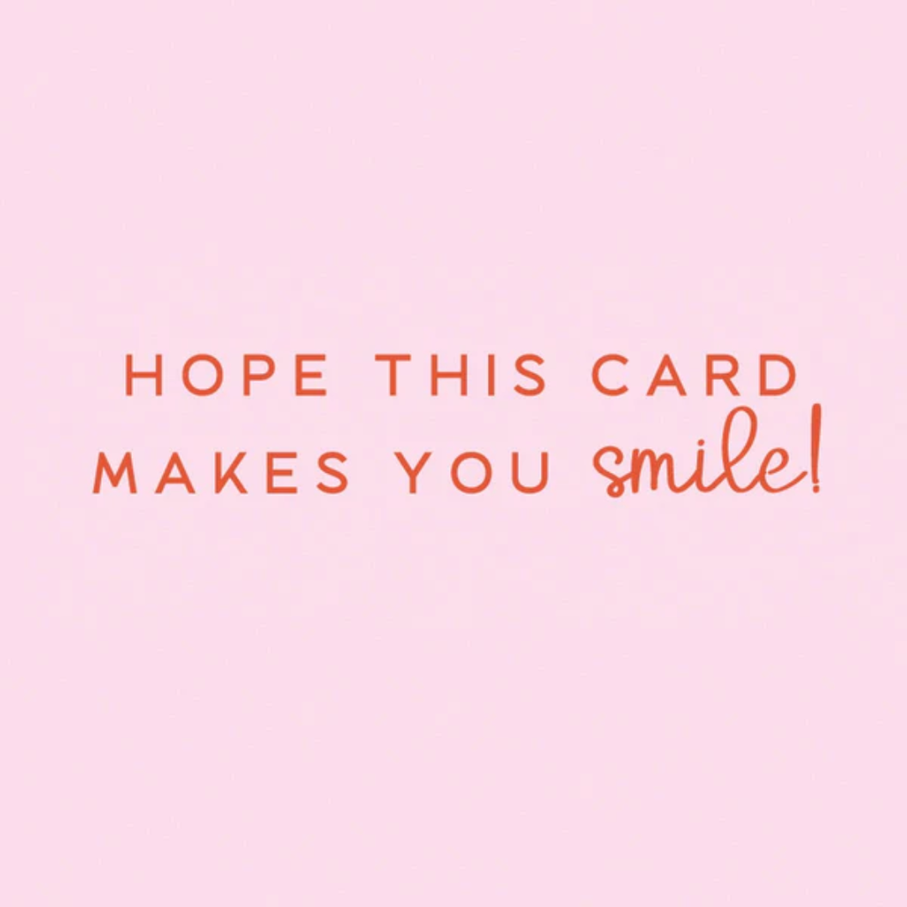 Greeting Card Pink Smiley