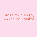 Greeting Card Pink Smiley