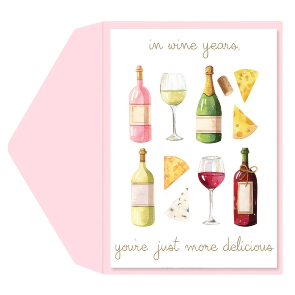 Greeting Card Wine Years