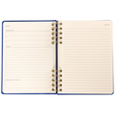 Fabric Covered Journal With Bookmarks Cobalt Blue 6 x 8in