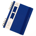 Fabric Covered Journal With Bookmarks Cobalt Blue 6 x 8in