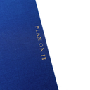 Fabric Covered Journal With Bookmarks Cobalt Blue 6 x 8in