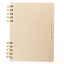 Fabric Covered Journal With Bookmarks Taupe 6 x 8in