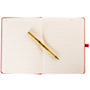 Fabric Covered Journal With Pen Cherry 6in x 8in