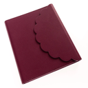 Vegan Leather Wrap Journal Plum Red 6in x 8in