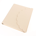 Vegan Leather Wrap Journal Taupe 6 x 8in