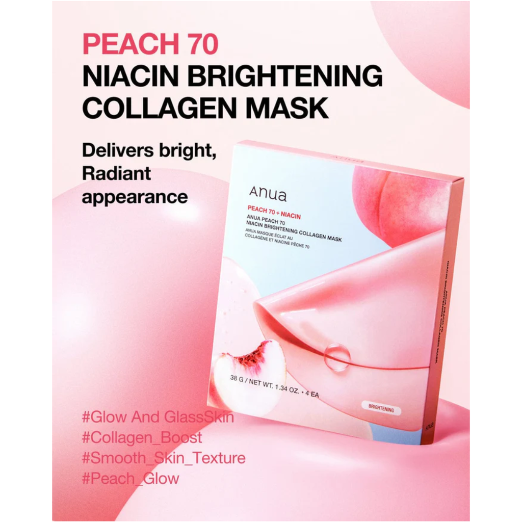Anua Peach 70 Niacin Brightening Collagen Sheet Mask