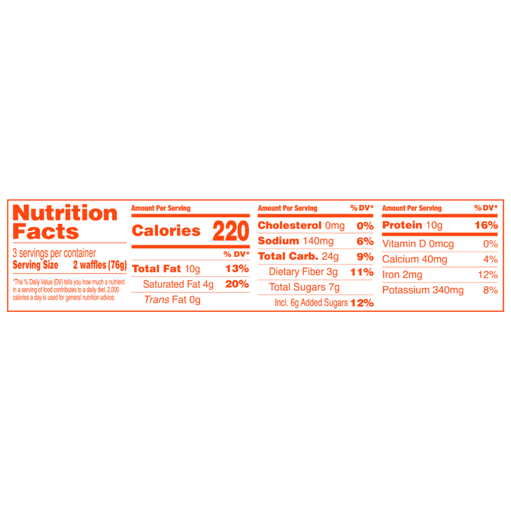 Banza Protein Waffles Chocolate Chip 8oz