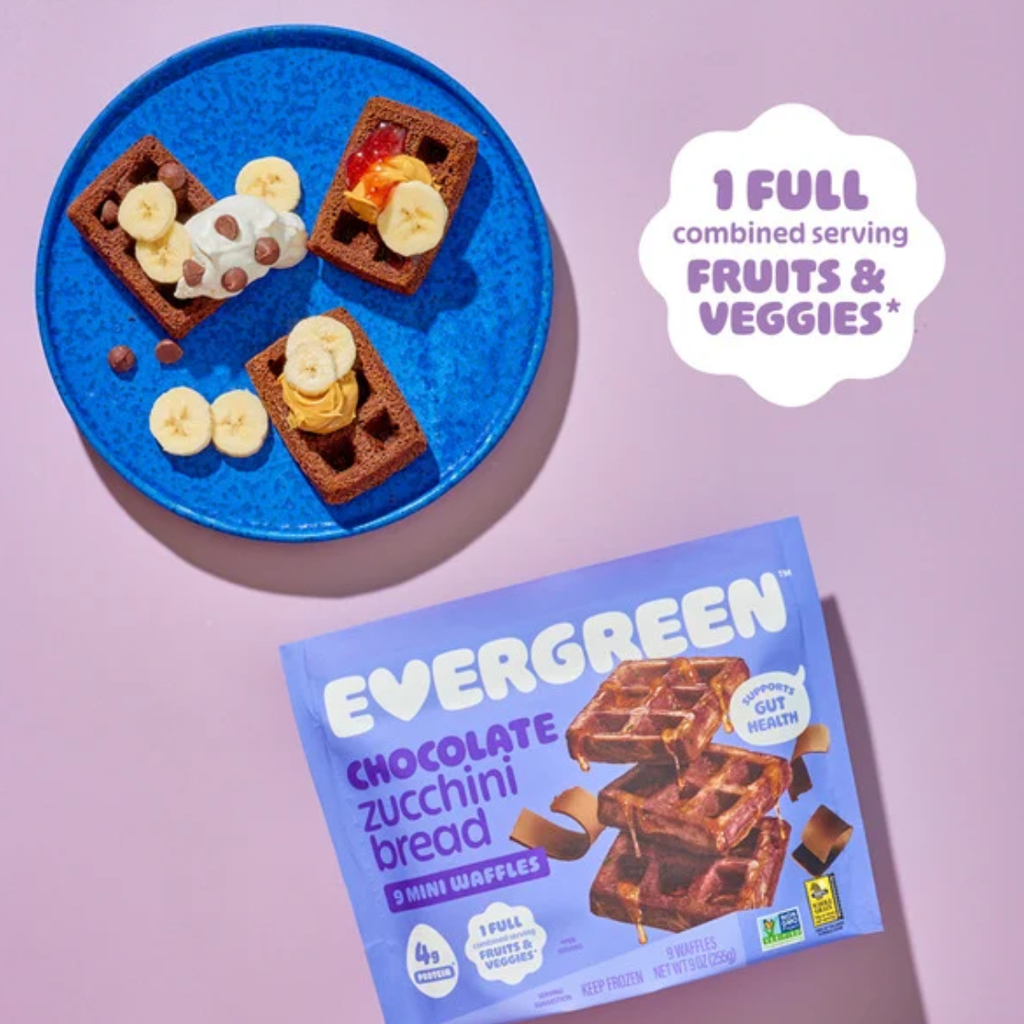 Evergreen Chocolate Zucchini Bread Mini Waffles 9oz