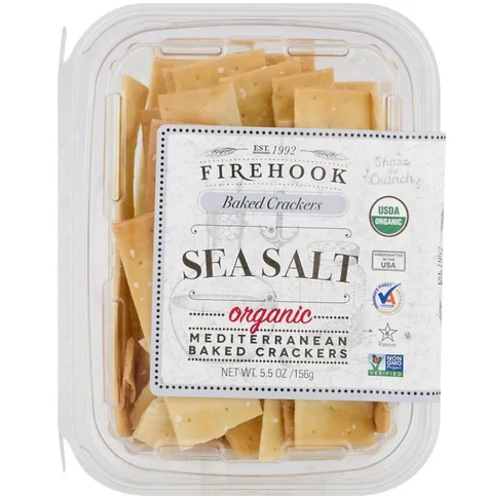 Firehook Organic Sea Salt Crackers 5.5oz