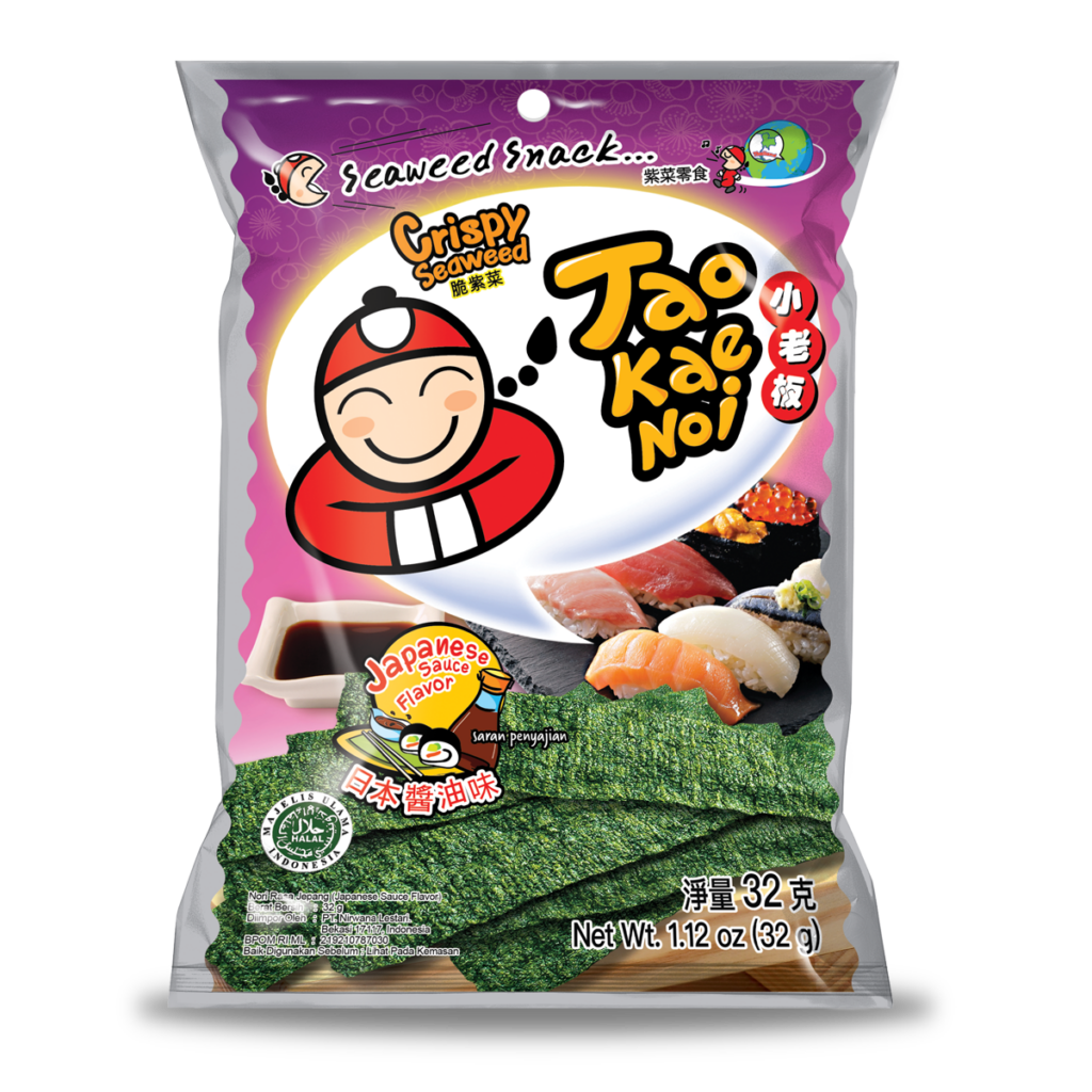 Tao Kae Noi Crispy Seaweed Japanese Sauce Flavour 1.12oz