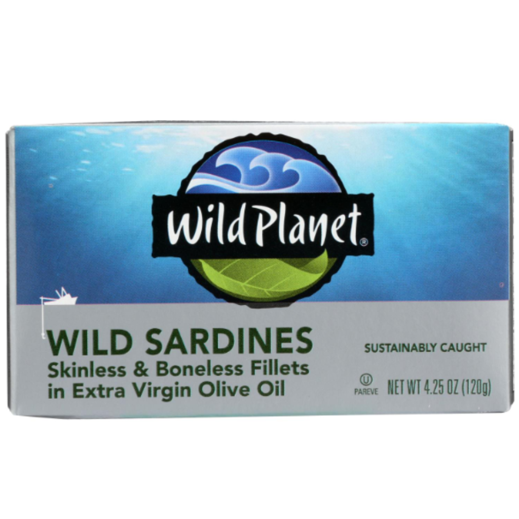 Wild Planet Canned Sardines in Extra Virgin Olive Oil 4.25oz