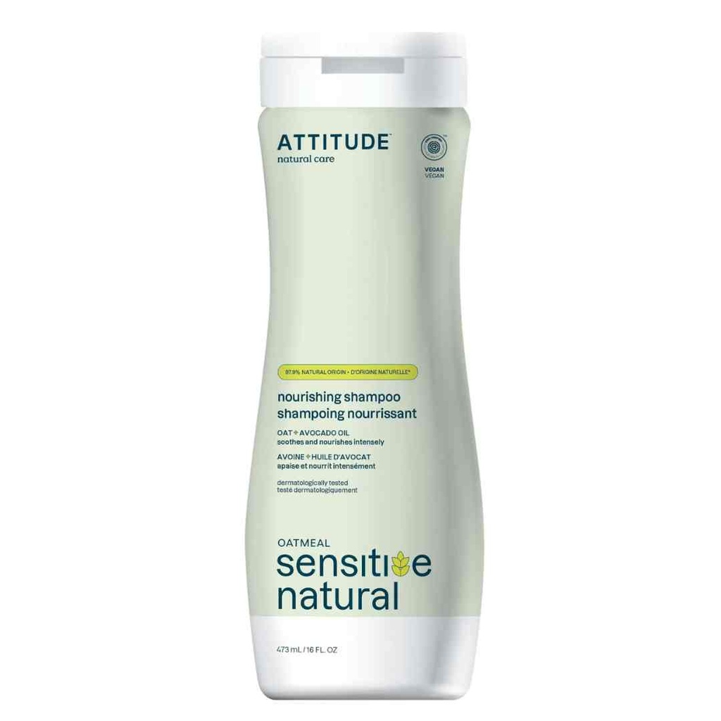 Attitude Sensitive Skin Nourish & Shine Avocado Oil Shampoo 16oz