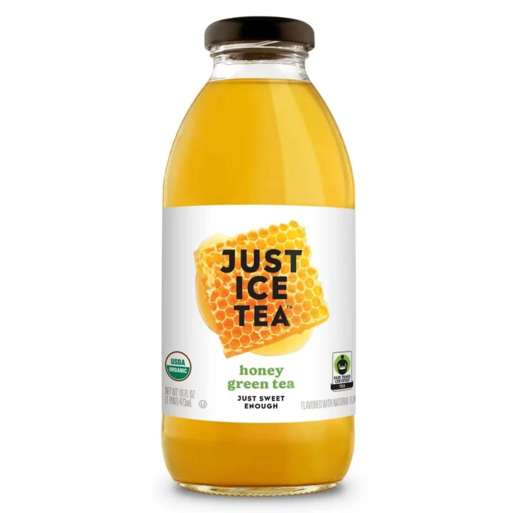 Just Ice Tea Organic Honey Green Tea 16oz