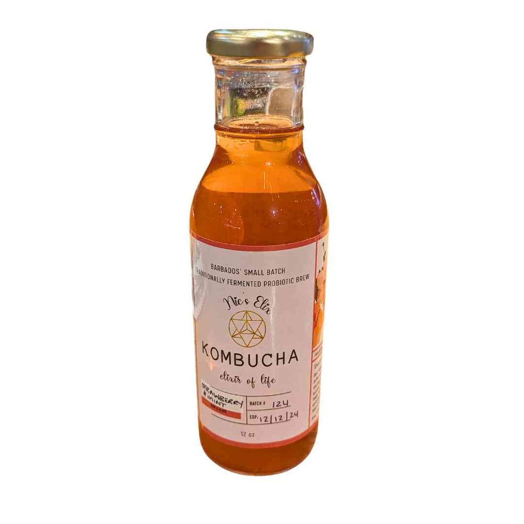 Nix Elix Kombucha Strawberry Mint 