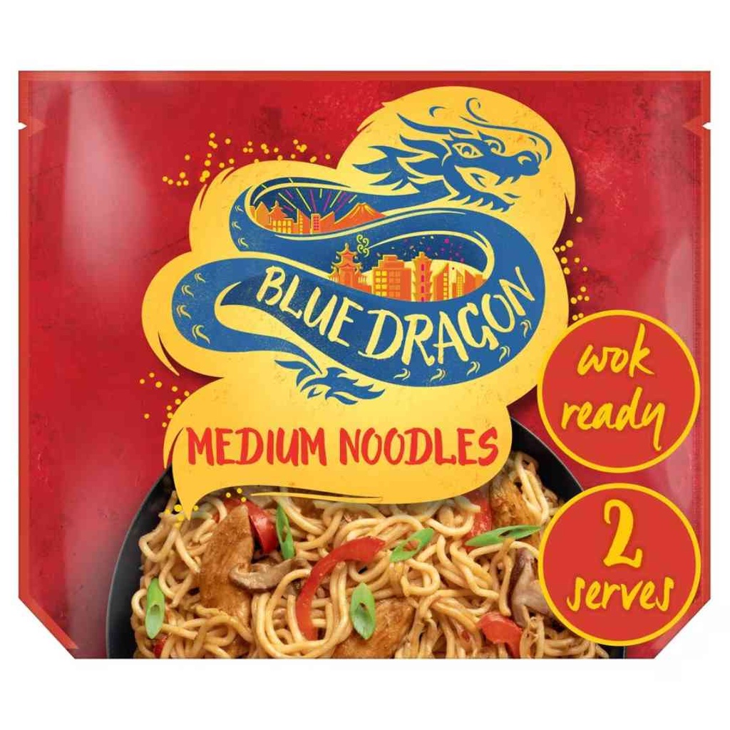 Blue Dragon Wok Ready Medium Noodles 300g