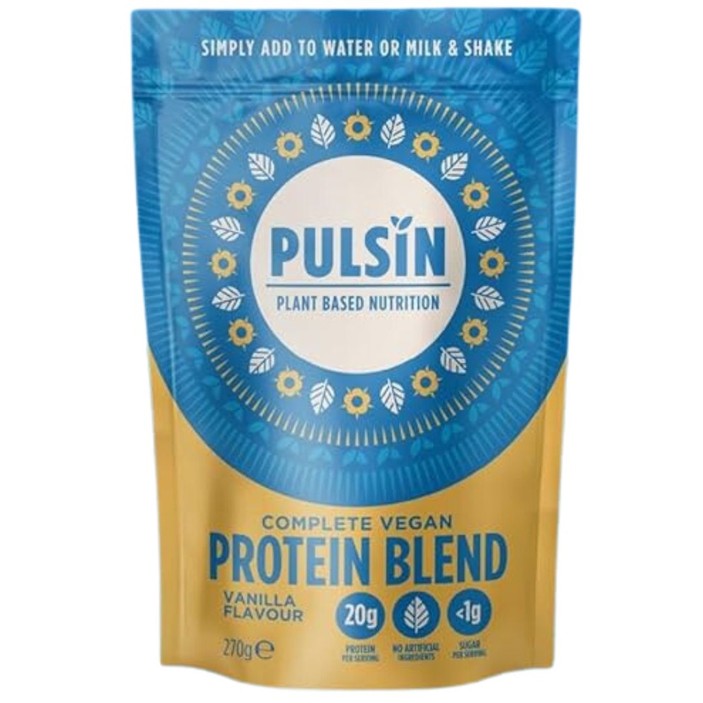Pulsin Complete Vegan Protein Blend Vanilla Flavour 270g